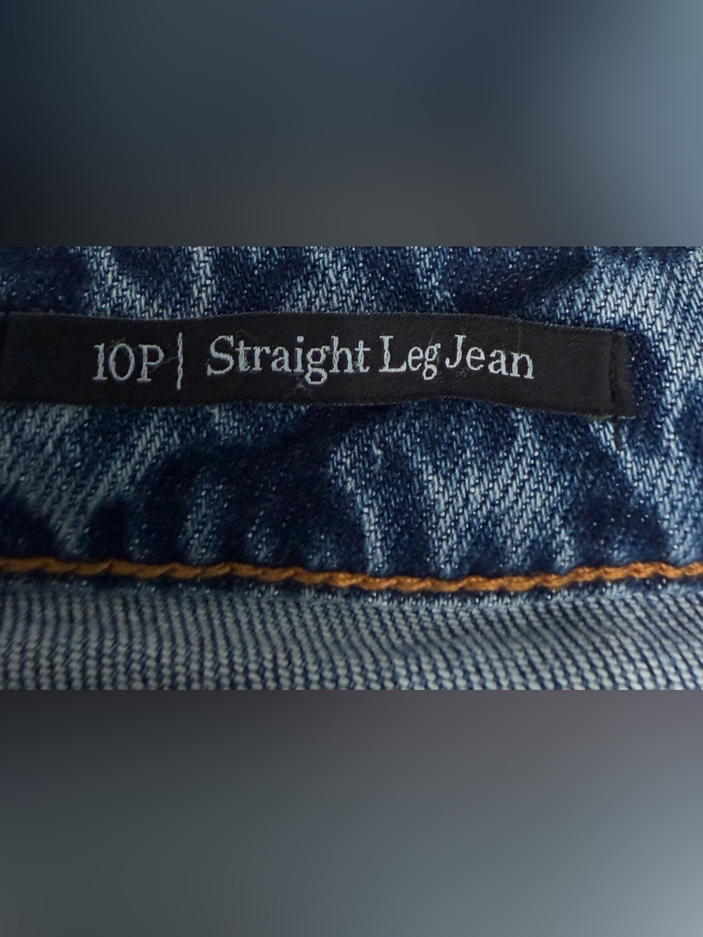 Talbots Women’s Straight Leg Jeans Embroidered Sides  Blue Size 10P - Picture 5 of 6
